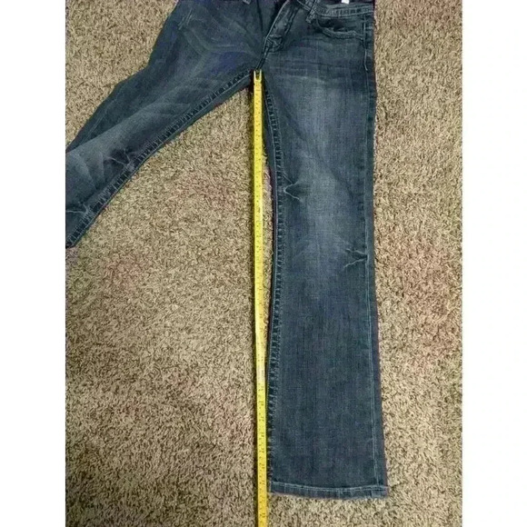 Tin Haul Jeans Blue 31/32 women's boot cut western embellished pockets - Picture 13 of 13